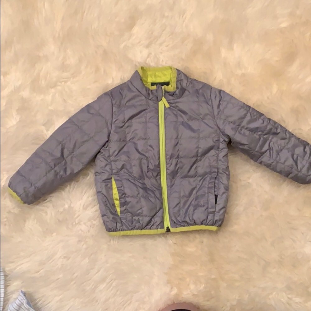 REI grey toddler puffer jacket